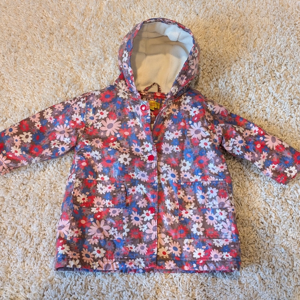Pluie Pluie Daisy Raincoat Hooded Pluie Pluie Size 1/2...Standard Size 5-7